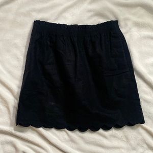 Black pull on jcrew skirt